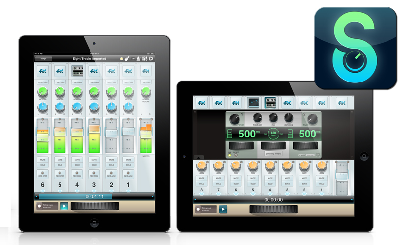 StudioTrack multitrack recording app for iPad.